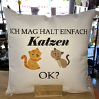 Kissen - ich mag halt einfach Katzen